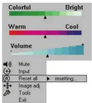 3M 9000PD - Reset All Menu - 1