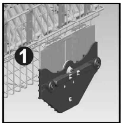 VESTEL ABX-402 E - Top basket height adjustment while it is full - 2