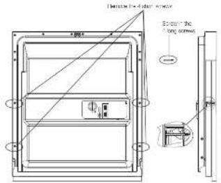 Distance to the door above Distance to the lange between 100mm