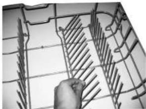 DELONGHI DEDW645W - Folding spikes of Lower Basket - 1