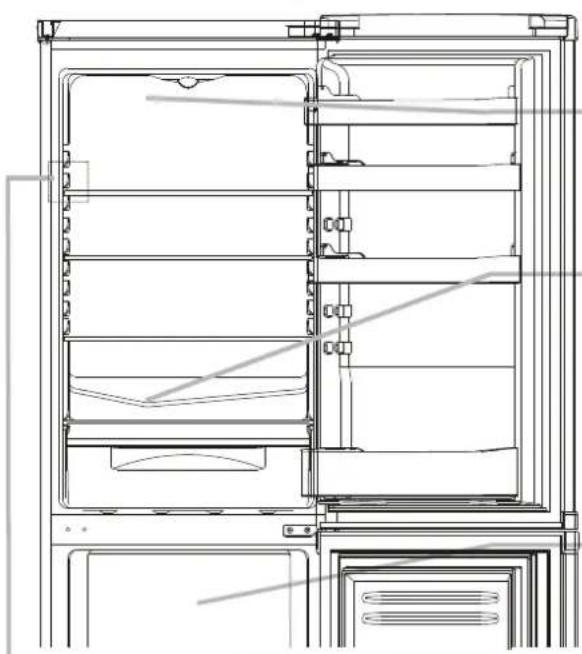 HAIER HBM-446W - DEZGHETAREA FRIGIDERULUI SI CONGELATORULUI - 1