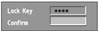 Lock Key Confirm