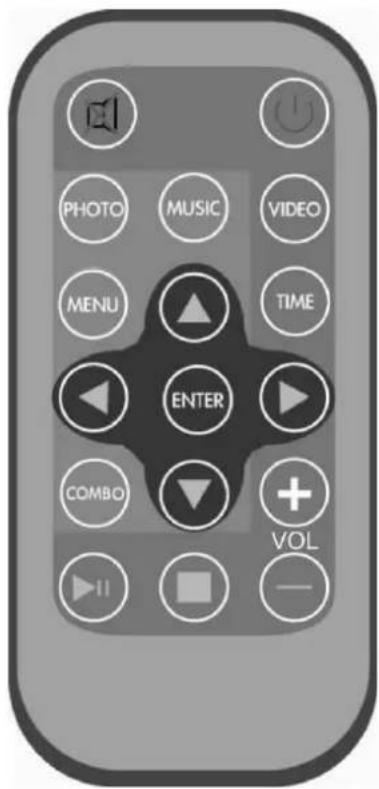WayteQ DF-710 - A távvezérlő gombjai - 1