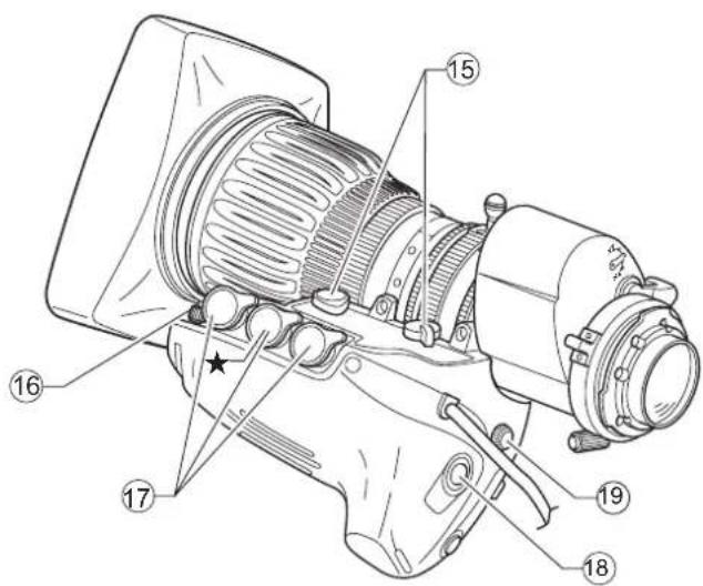 Technical diagram of a mechanical assembly with numbered components for identification