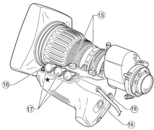 Technical diagram of a mechanical device with numbered components, likely an electric motor or engine assembly.