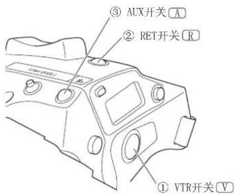 ③ AUX开关 A ② RET开关 R ① VTR开关 V