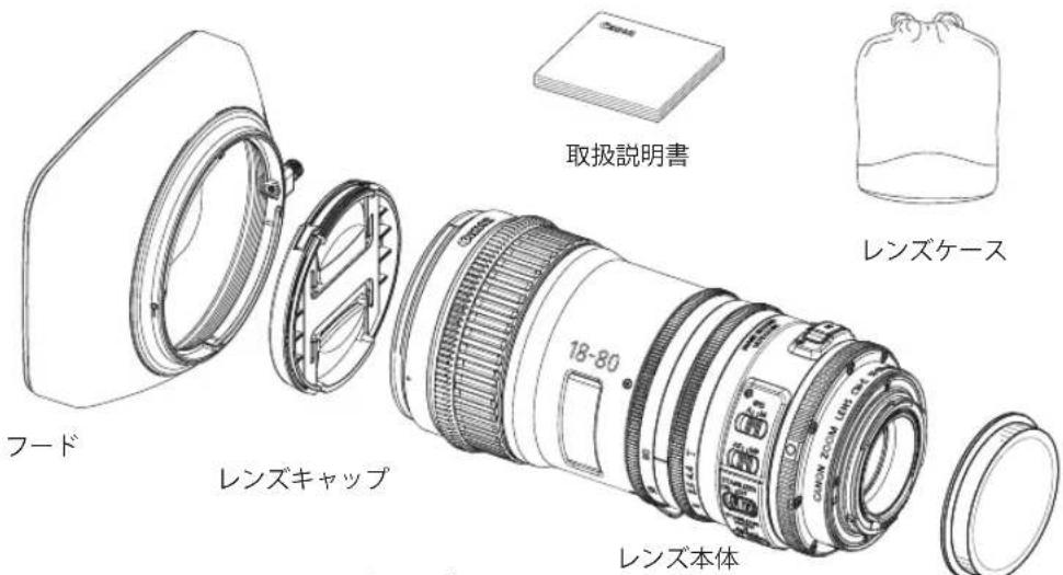 取扱説明書 レンズケース フード レンズキャップ レンズ本体