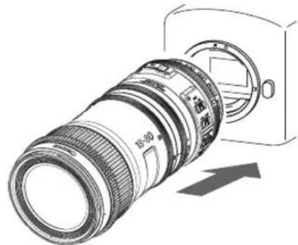 CANON CN-E70-200MM T4.4 L IS KAS S - 3-1. Mounting the Lens on the Camera - 1