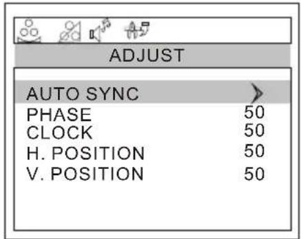 Wharfedale L15T11W-C - Adjust Menu Options - 1