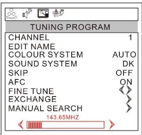 Wharfedale L15T11W-C - Tuning Menu Options - 2