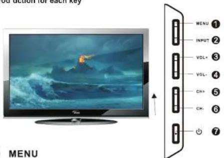 VIVO LCDTV55FHD - Control Panel - 1