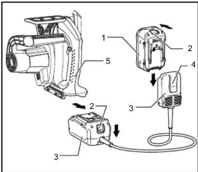 MAKITA BUC250 - Akumulatora adapters (piederums) - 1