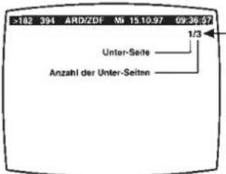 >182 394 ARD/ZDF Nr 15.10.97 09:36:57 1/3 Unter-Seite Anzahl der Unter-Seiten