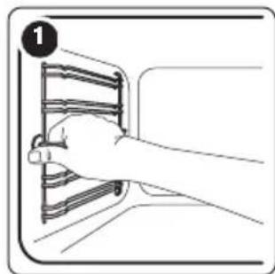 ZANKER KOU65902XK - Removing the shelf supports - 1