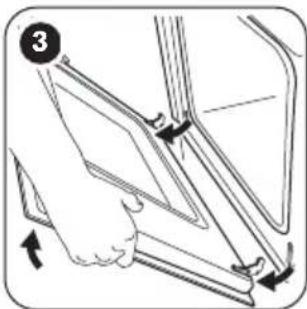 ZANKER KOU65902XK - Cleaning the oven door - 5