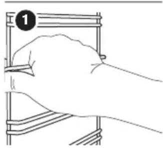 ZANKER KOP37902XK - Removing the shelf supports - 1