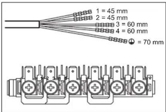 JUNO JH061B5 - Connecting the terminal board - 1