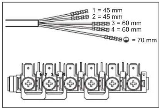 JUNO JH060B5 - Connecting the terminal board - 1