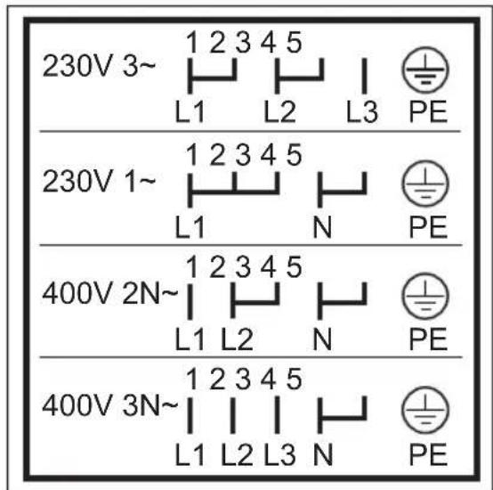 JUNO JH030A5 - Connecting the terminal board - 2