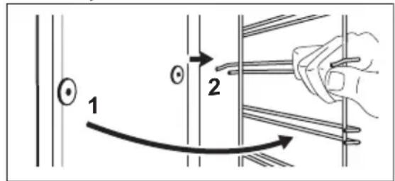 JUNO JB131D8 - Removing the shelf supports - 3