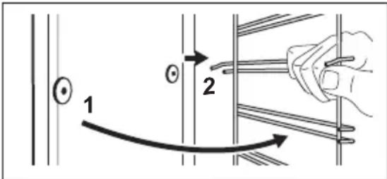JUNO JB131D8 - Entfernen der Einhängegitter - 3