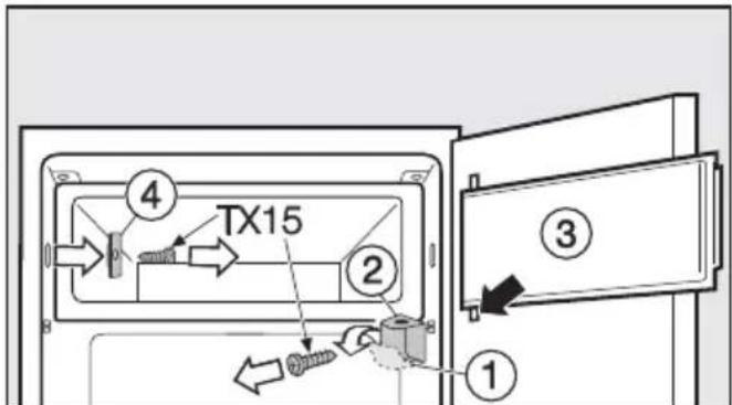MIELE K 34243 IF - Gefrierfachtür umsetzen - 1