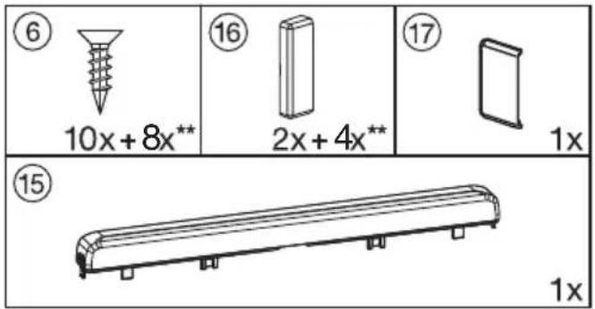 MIELE K 34243 IF - - für die Montage der Möbeltür: - 1