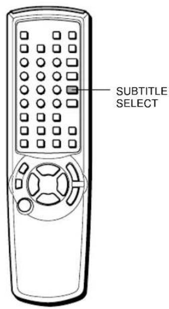 AIWA XD-DV370 - DISPLAYING AND CHANGING SUBTITLES - 1