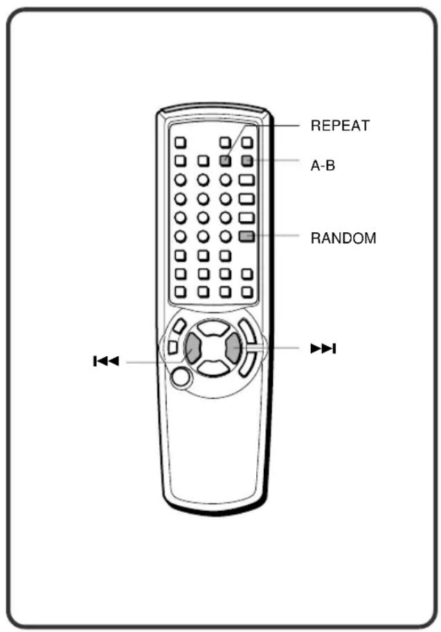 AIWA XD-DV370 - RANDOM AND REPEAT PLAYBACK - 1