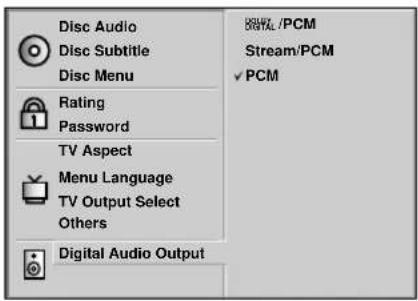 AIWA XD-DV370 - Press ▲/▼ to select the desired output and press ENTER. - 1