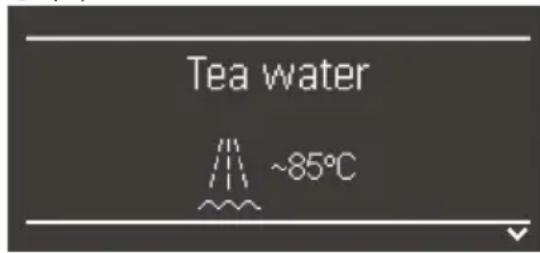 Tea water ~85°C