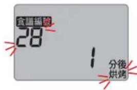 食譜編號 28 1 分後 烘烤
