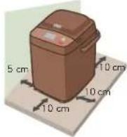 PANASONIC SD-PT1001 - Do not use the appliance in the following places! - 1