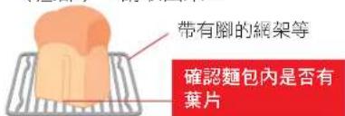 帶有腳的網架等 確認麵包內是否有葉片