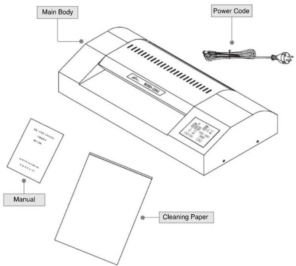 Main Body RHD-2302 Power Code Manual Cleaning Paper