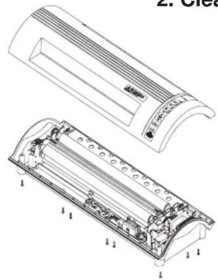 Royal Sovereign NB-1900N - Cleaning rollers with cleaning solvent. - 1