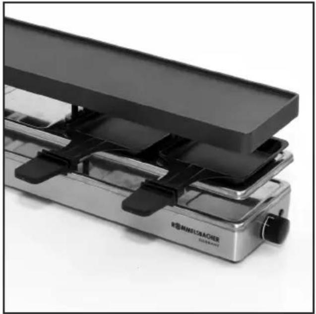 Rommelsbacher RC 800 - 3.) Grillen und Raclette - 1