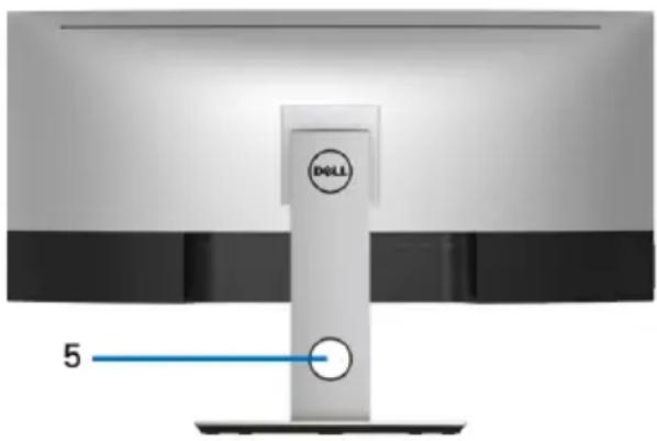 DELL UltraSharp U3419w - Identifying Parts and Controls - 4