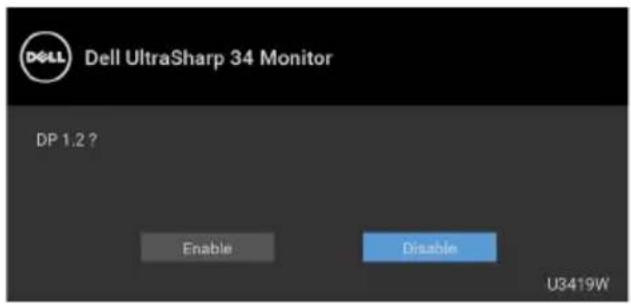 DELL UltraSharp U3419w - Connecting the DisplayPort (DP to DP) cable - 4