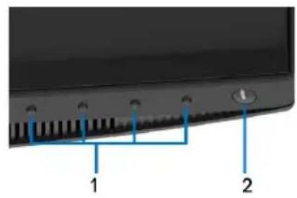 DELL UltraSharp U3419w - Identifying Parts and Controls - 2
