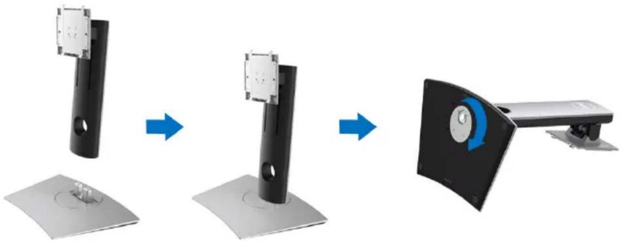 DELL UltraSharp U3419w - Attaching the Stand - 1