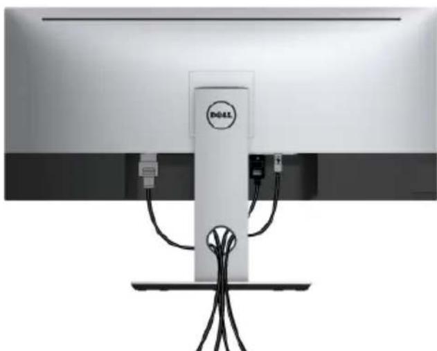 DELL UltraSharp U3419w - Organizing Your Cables - 1