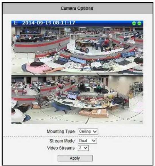 LEVELONE FCS-1158 - Camera Options of Fisheye Cameras - 1