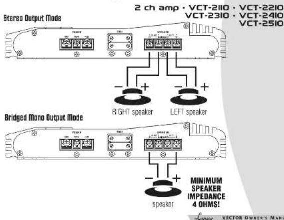 Lanzar VCT2510 - stereo input connections - 6
