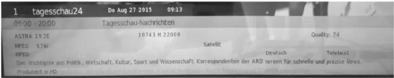 XORO HTL 1560 - Programminformationen - 1
