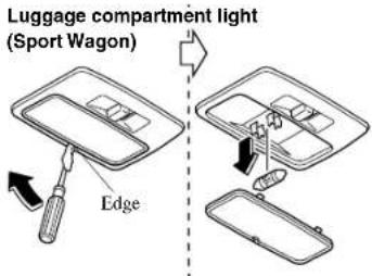 MAZDA 6 Hatchback (2005) - Courtesylights, Vanitymirrorlights, and Luggagecompartmentlight - 4