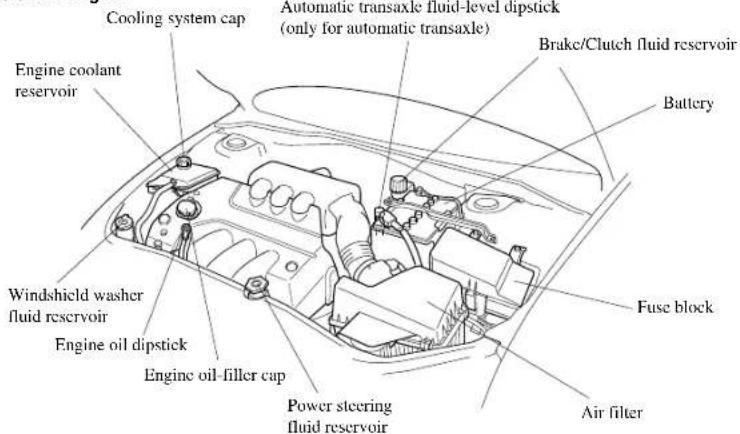 MAZDA 6 Hatchback (2005) - EngineCompartmentOverview - 2