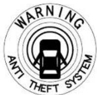 MAZDA 6 Hatchback (2005) - ▼Theft-DeterrentLabels - 1
