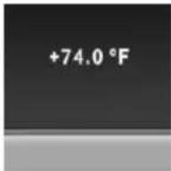BMW 535i Xdrive (2014) - External temperature - 1