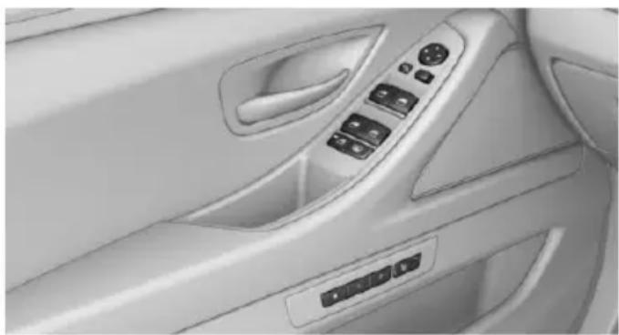 BMW 535i Xdrive (2014) - Driver's door controls - 1